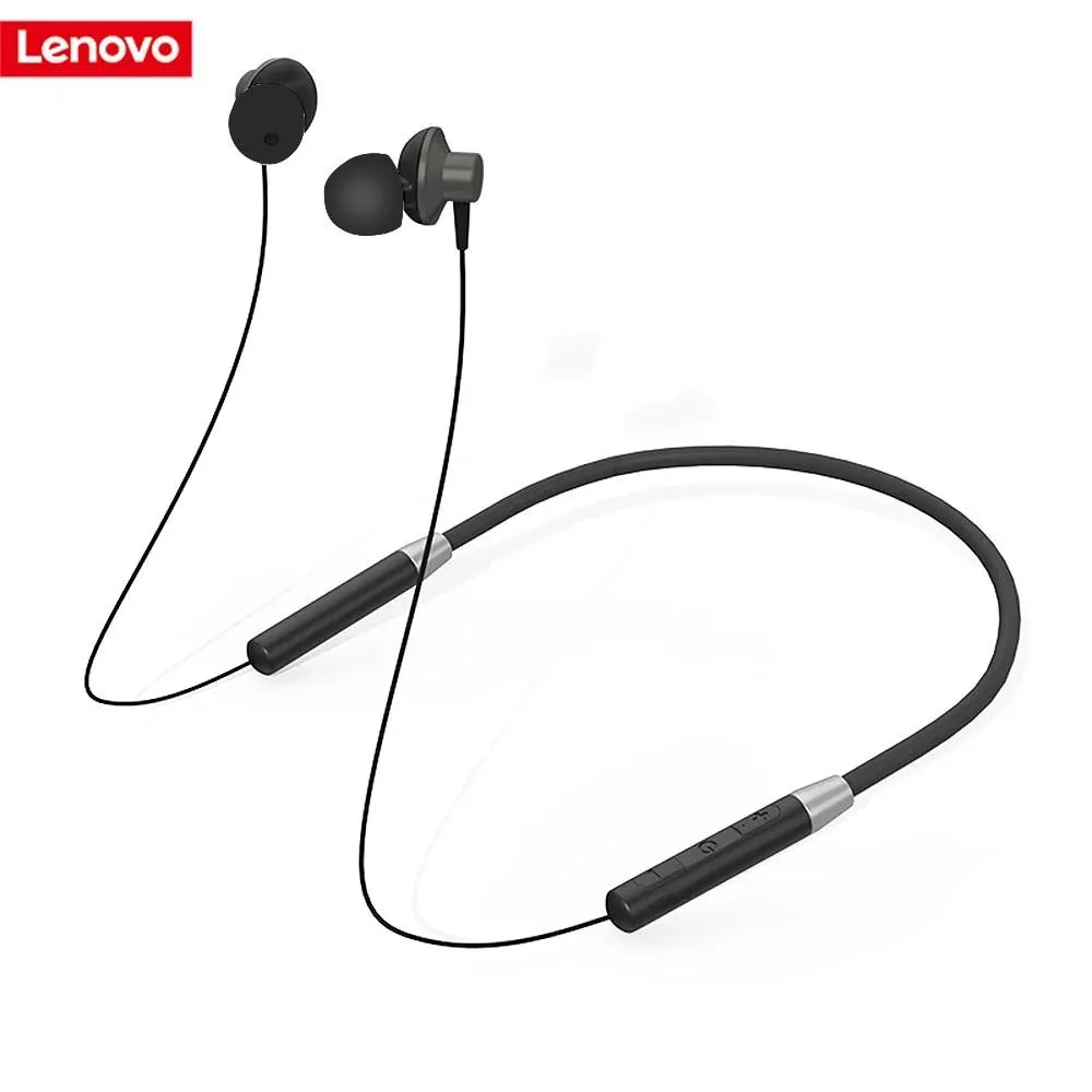 Lenovo He05 Neckband Headphone - Black (Original) View Gallery - Pakistan