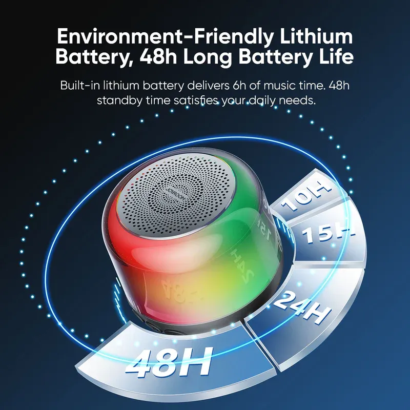 JOYROOM JR-ML03 Transparent RGB Wireless Speaker View Gallery - Pakistan