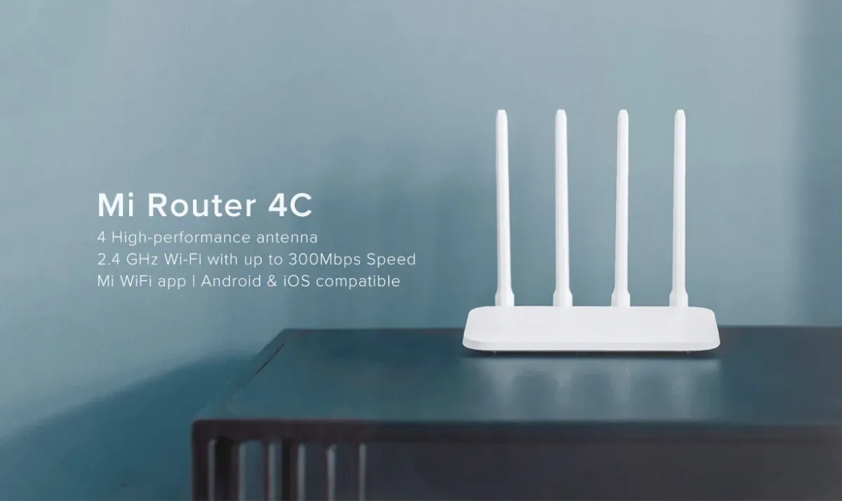 Xiaomi Mi 4c Router 300mbps Wifi Router 5dbi 2.4ghz 802.11a/B/G With Four Antennas