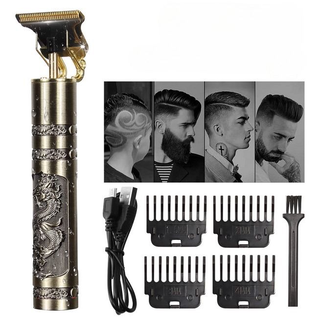 T9 Professional  Beard Trimmer  Haircut Shaving Machine for Men (Metal Body) View Gallery - Pakistan