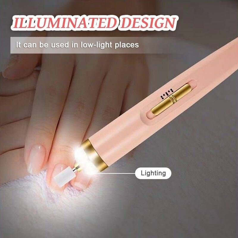 5 IN 1 Professional Manicure Nail | Salon Nail Finishing Touch | Nail Grinding, Burnishing Machine | Full Manicure and Pedicure Tool View Gallery - Pakistan