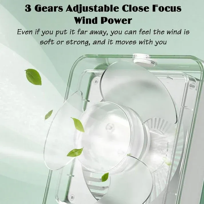 Portable Desktop Air Conditioner USB Mini Air Cooler Fan Water Cooling Fan with 3 Speed Spray Humidifier Purifier for Car Home Rechargeable View Gallery - Pakistan