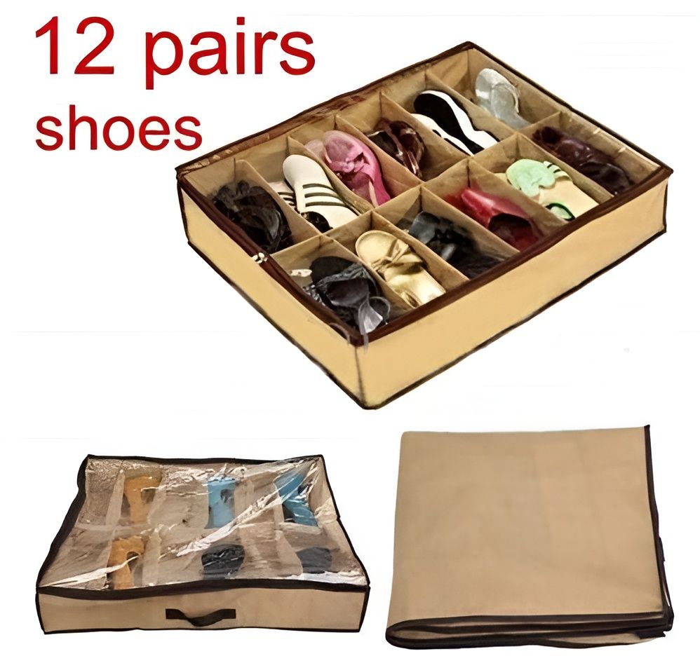 Shoe Organizer Closet/Under Bed Storage | Shoe under best quality imported with box View Gallery - Pakistan