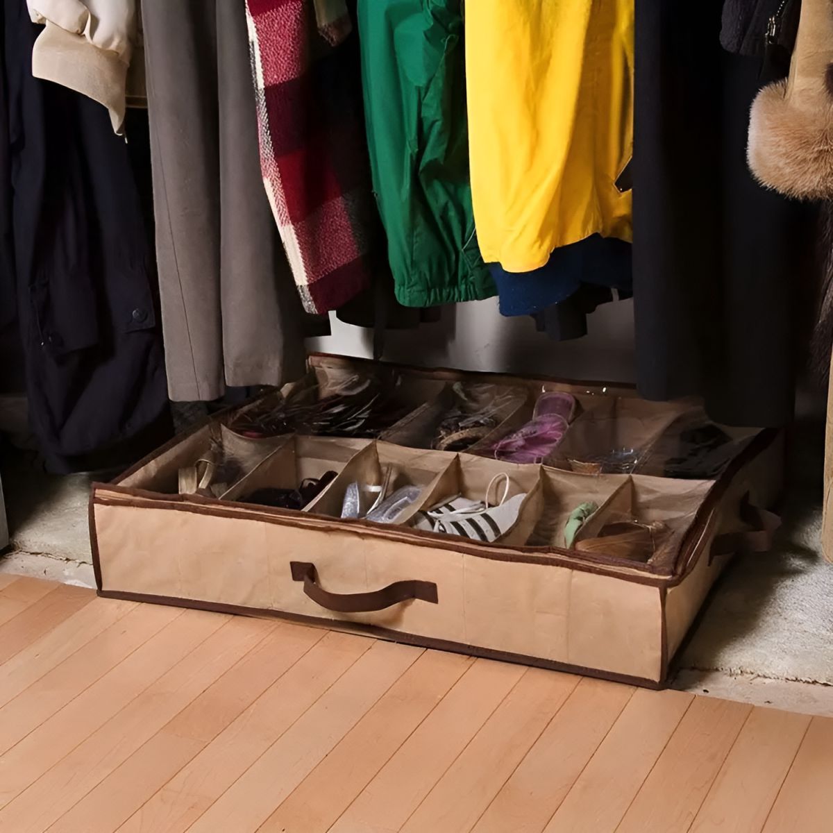 Shoe Organizer Closet/Under Bed Storage | Shoe under best quality imported with box View Gallery - Pakistan