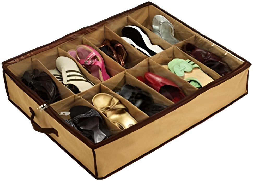 Shoe Organizer Closet/Under Bed Storage | Shoe under best quality imported with box View Gallery - Pakistan
