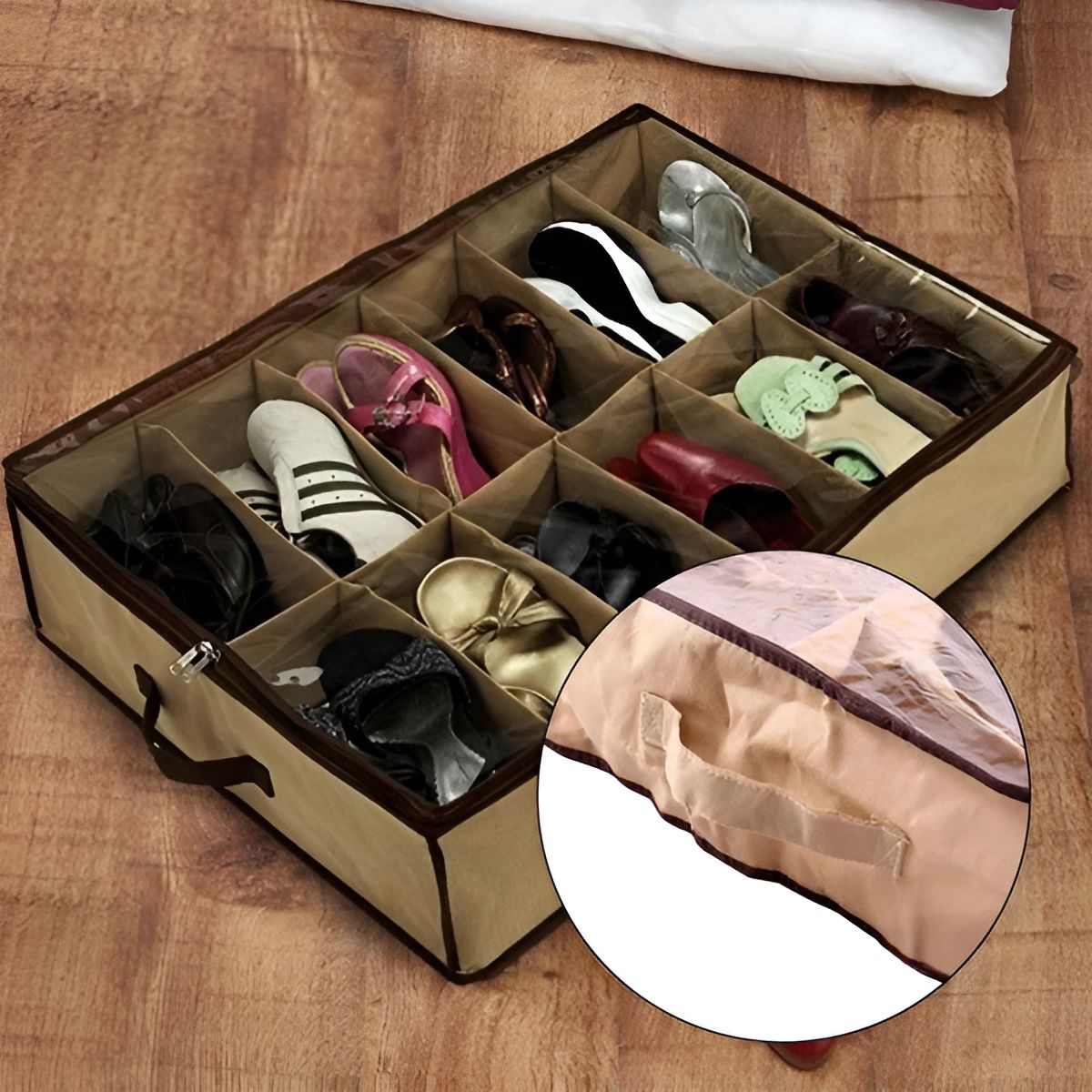 Shoe Organizer Closet/Under Bed Storage | Shoe under best quality imported with box View Gallery - Pakistan