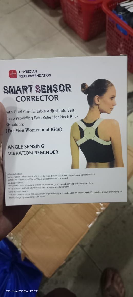 Smart Posture Corrector Belt with Intelligent Detection Vibration Reminder Sensor View Gallery - Pakistan