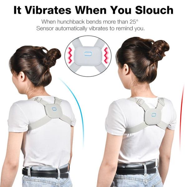Smart Posture Corrector Belt with Intelligent Detection Vibration Reminder Sensor View Gallery - Pakistan