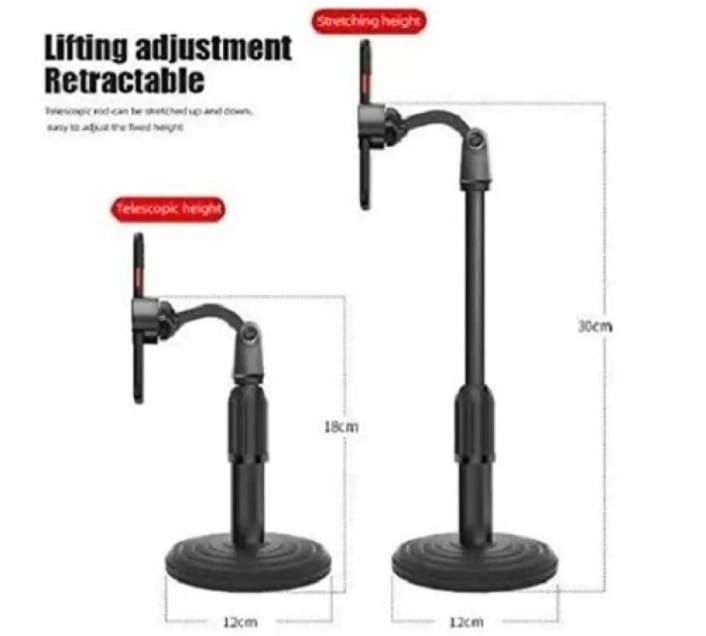 Multi-functional Microphone stand | Phone Holder Reliable Phone Stand View Gallery - Pakistan