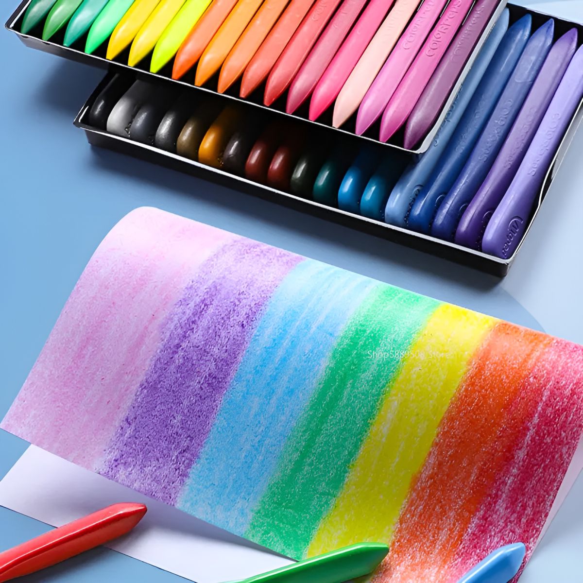 Children Pack of 12 Plastic Crayons, 12 Vibrant Crayons Colors, Caryon Pencils View Gallery - Pakistan