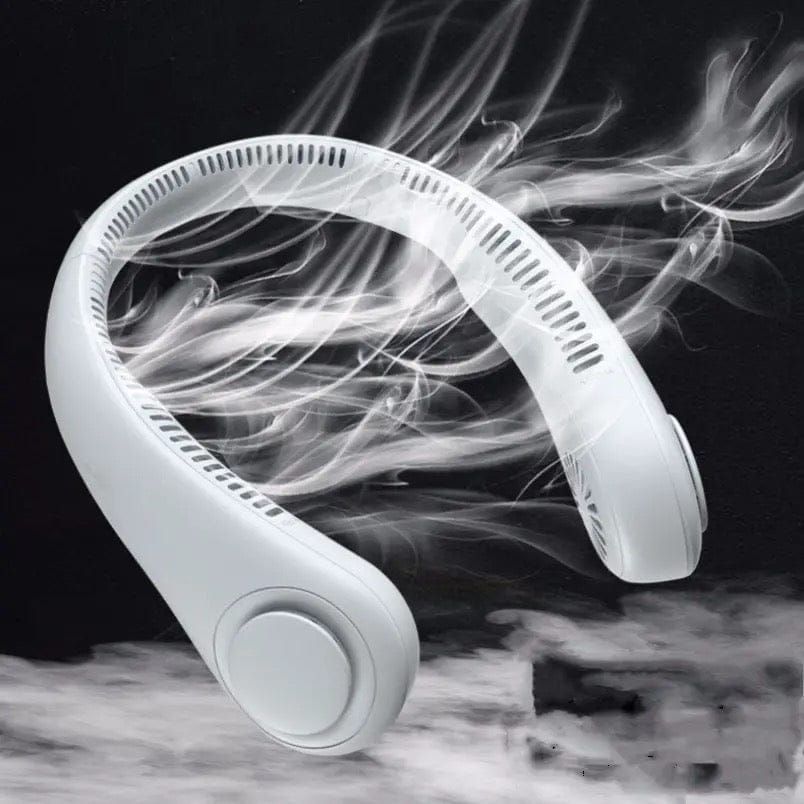 Portable Neck fan air Cooler &amp; Purifier... Adjustable 3 speed and Rechargeable (random color ) View Gallery - Pakistan