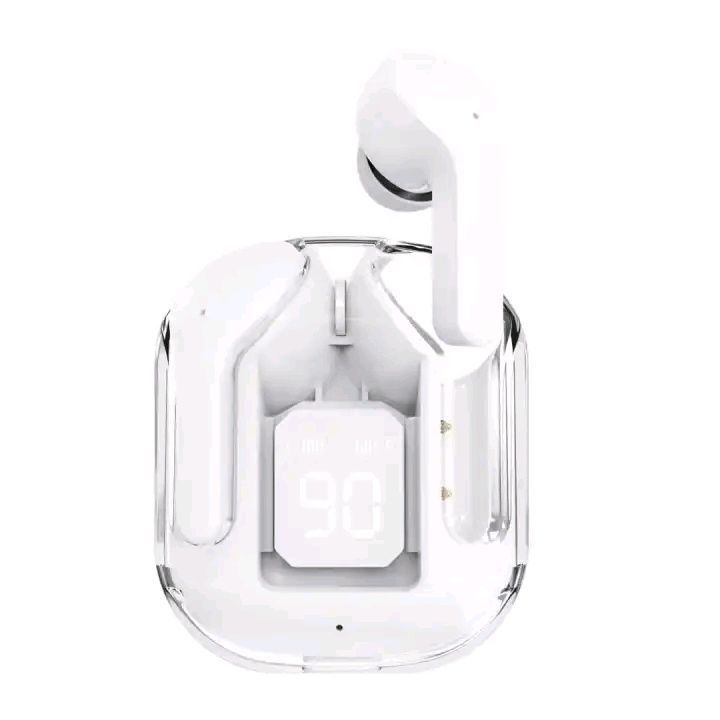 Air31 Wireless Crystal Transparent Bluetooth/Airpods/Earbuds ( random colour) View Gallery - Pakistan
