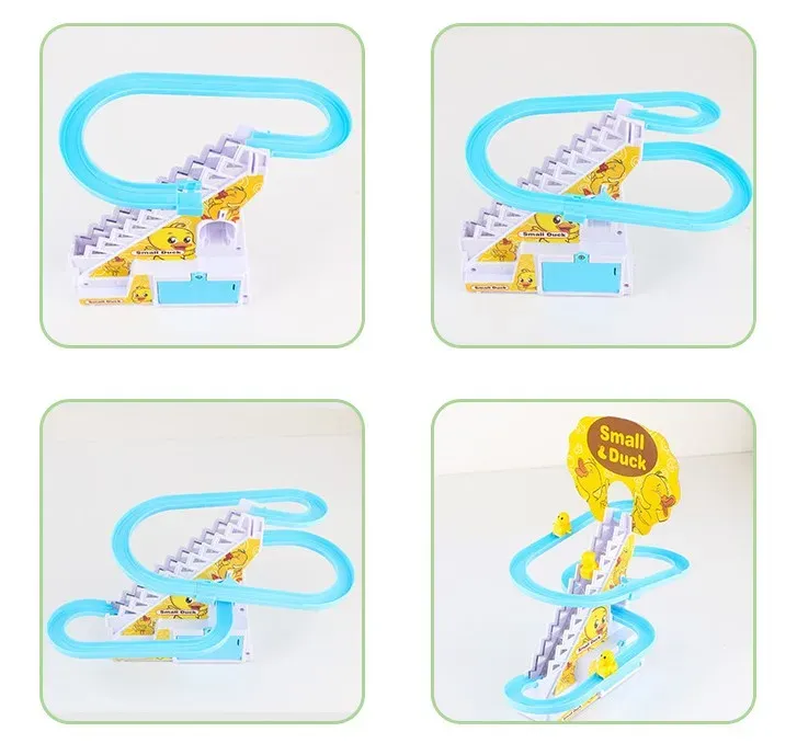 Small Duck Climbing Stairs Toy DIY Racing Track Toy Music Duck Roller Coaster(random color) View Gallery - Pakistan