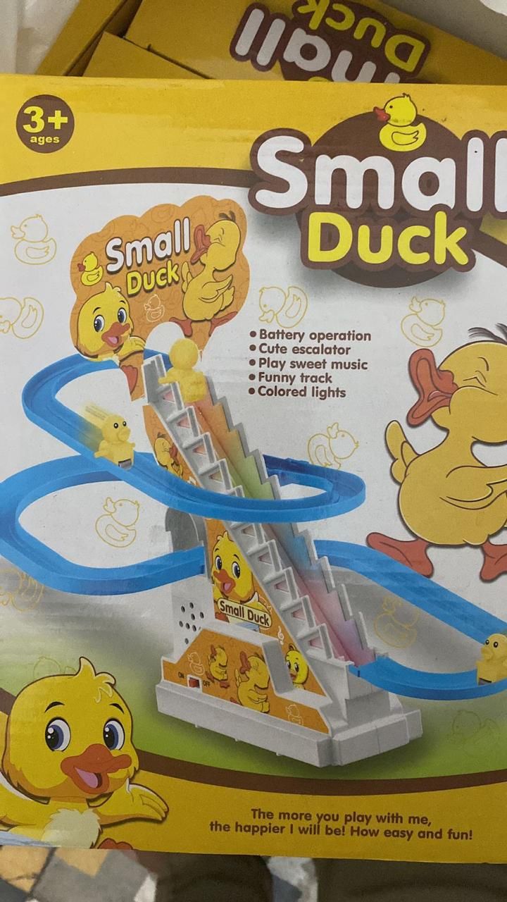 Small Duck Climbing Stairs Toy DIY Racing Track Toy Music Duck Roller Coaster(random color) View Gallery - Pakistan