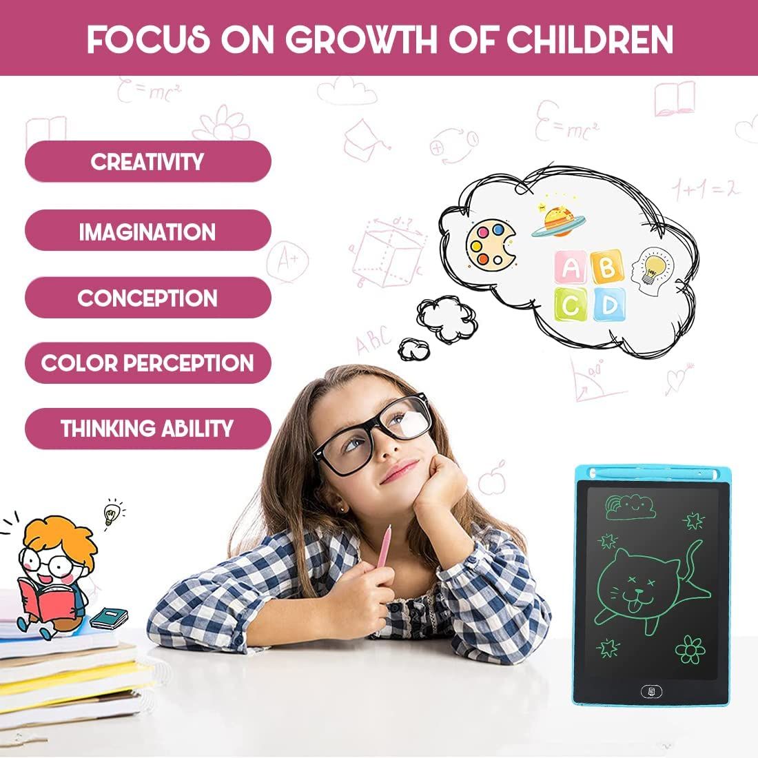 8.5 inch multicolor Writing Pad LCD Tablet For Kids  (random color ) View Gallery - Pakistan