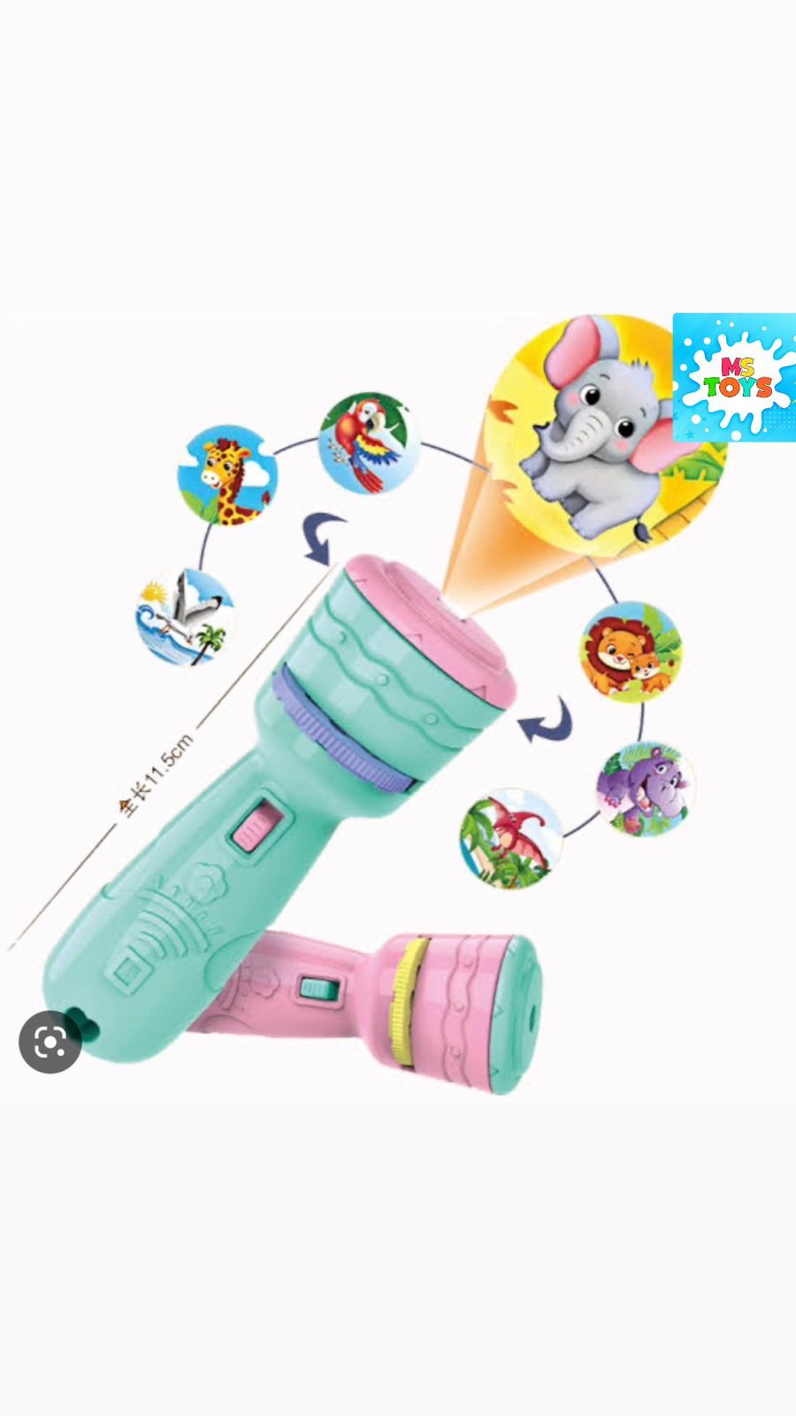Baby Projector Torch 3 Cards Cartoon Projection Flashlight  Children Early Education Toy (random color ) View Gallery - Pakistan