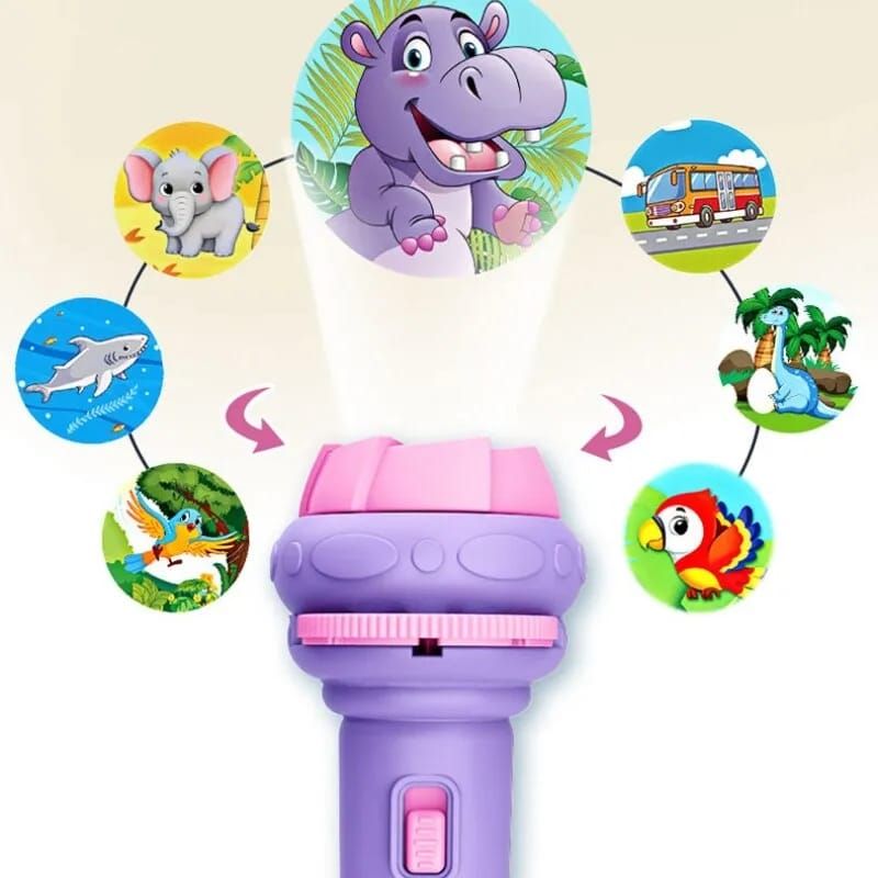 Baby Projector Torch 3 Cards Cartoon Projection Flashlight  Children Early Education Toy (random color ) View Gallery - Pakistan