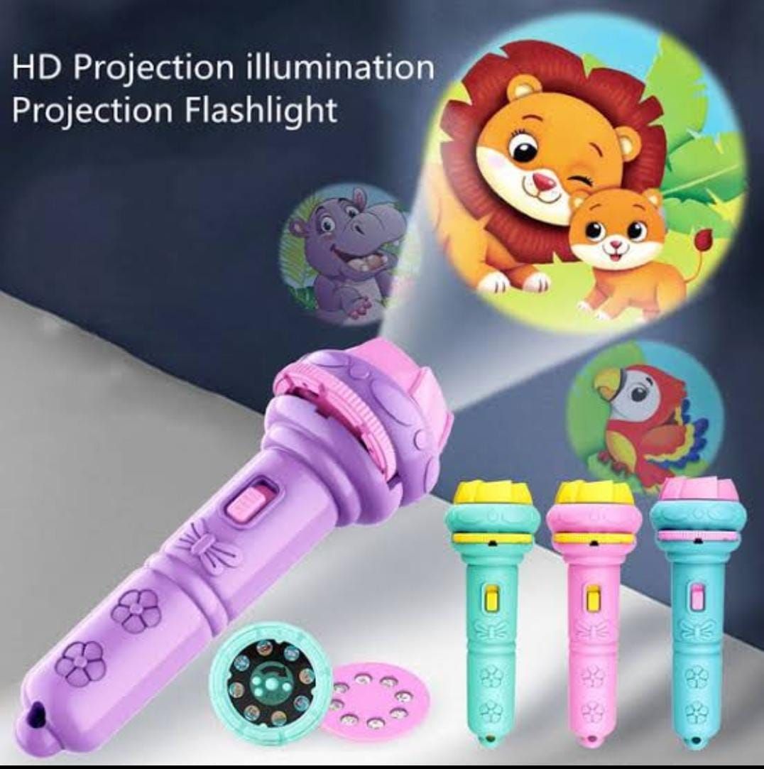 Baby Projector Torch 3 Cards Cartoon Projection Flashlight  Children Early Education Toy (random color ) View Gallery - Pakistan