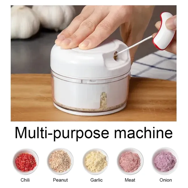 Multifunctional Grinding Food Chopper | Mini Manual Chopper(random color ) View Gallery - Pakistan