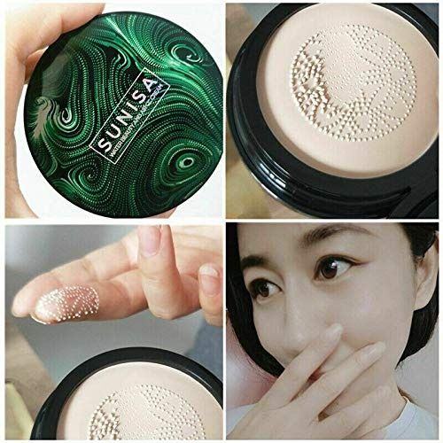 3 in 1 Makeup Deal  Sunisa Foundation Base 20g Waterproof Mushroom Head Air Cushion BB Cream Nude Liquid Foundations +yanqina 36H liner + 5 in 1 lipstick Pen View Gallery - Pakistan