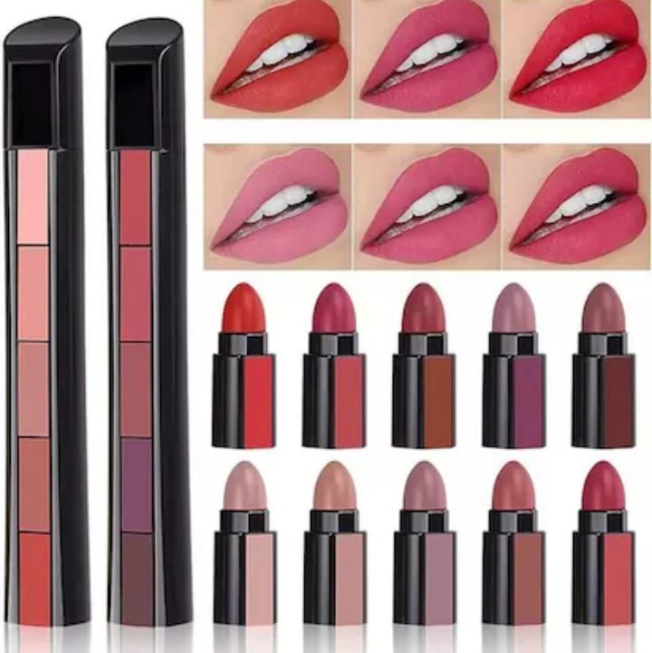5 in 1 Lipstick Pen Huda Beauty Nude Shades View Gallery - Pakistan