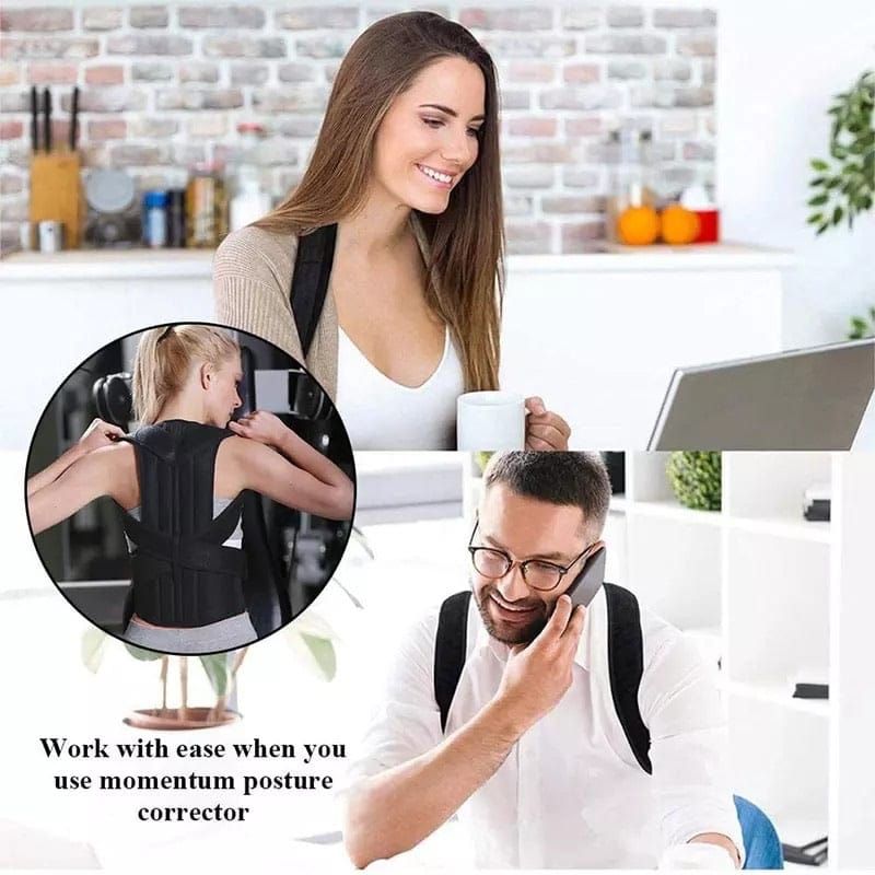 Momentum Posture Corrector For Comfortable Support While Working And Daily Activities