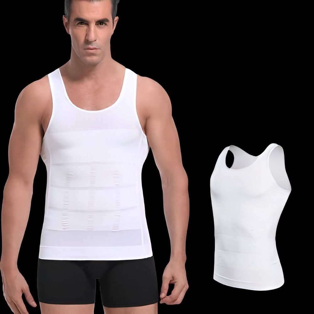 Slim N Fit Body Shaper Vest Shirt – Tank Top Sleeveless Shape wear For Men View Gallery - Pakistan