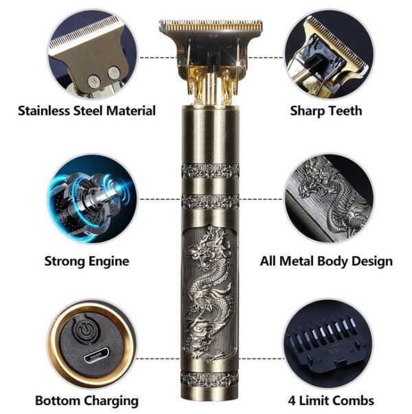 T9 (Metal ) TRIMMER Professional Hair and Beard Trimmer View Gallery - Pakistan