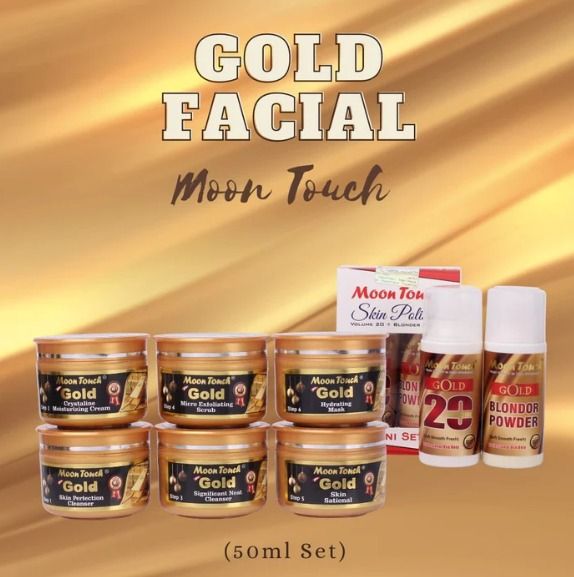 Gold Facial Set 50ml With Mini Polisher + Free Sponge View Gallery - Pakistan