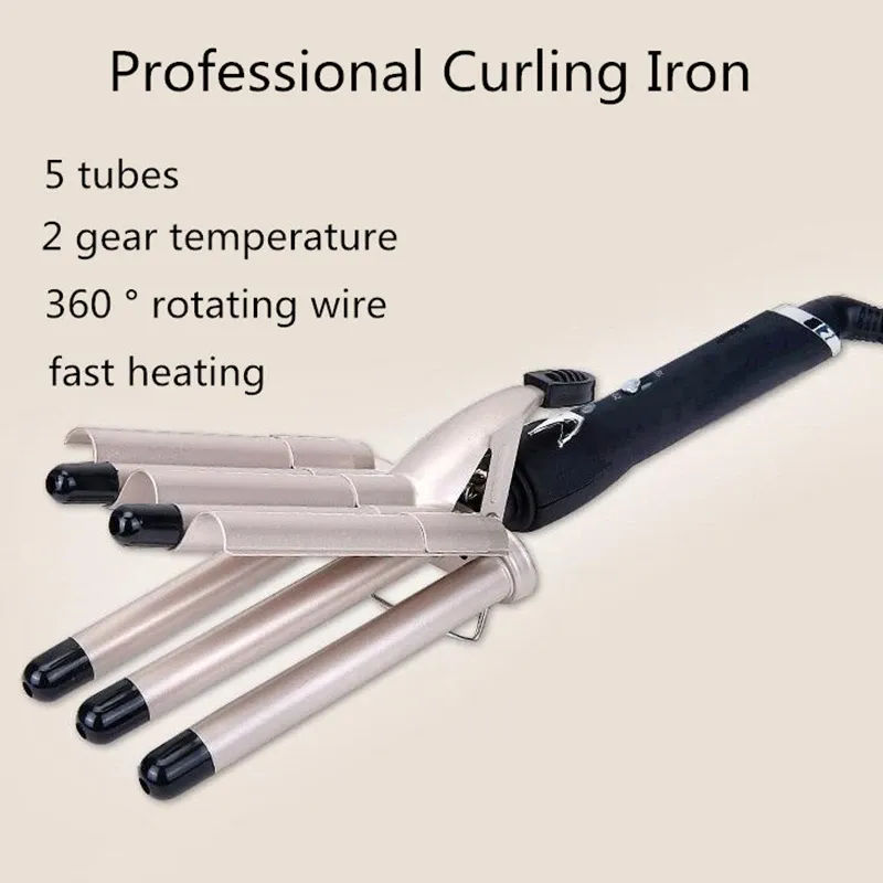 MO-6003  hair curler Professional Hair Straightener for Curly and Wavy Hair 5 Tubes View Gallery - Pakistan
