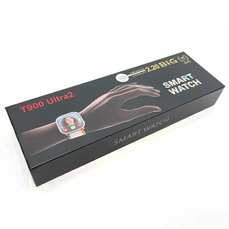 Upgraded Model T900 *Ultra2 Smart Watch with Charger (Box Pack) (Mix/Random color) View Gallery - Pakistan