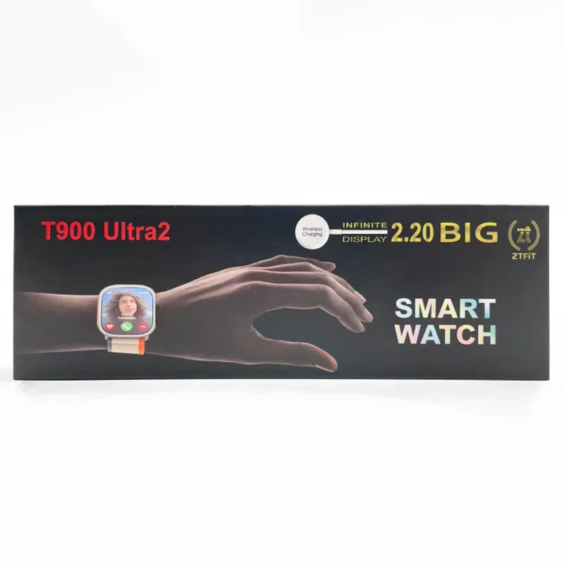 Upgraded Model T900 *Ultra2 Smart Watch with Charger (Box Pack) (Mix/Random color) View Gallery - Pakistan