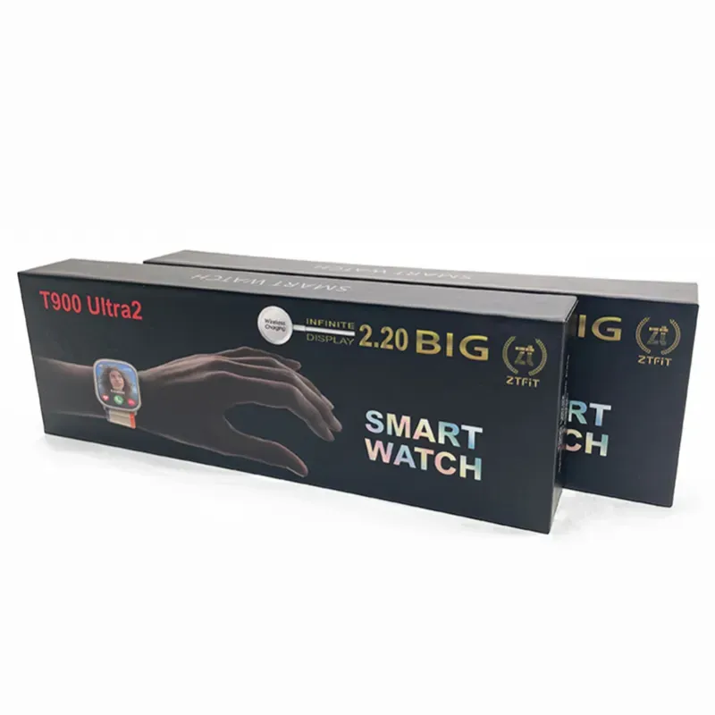 Upgraded Model T900 *Ultra2 Smart Watch with Charger (Box Pack) (Mix/Random color) View Gallery - Pakistan