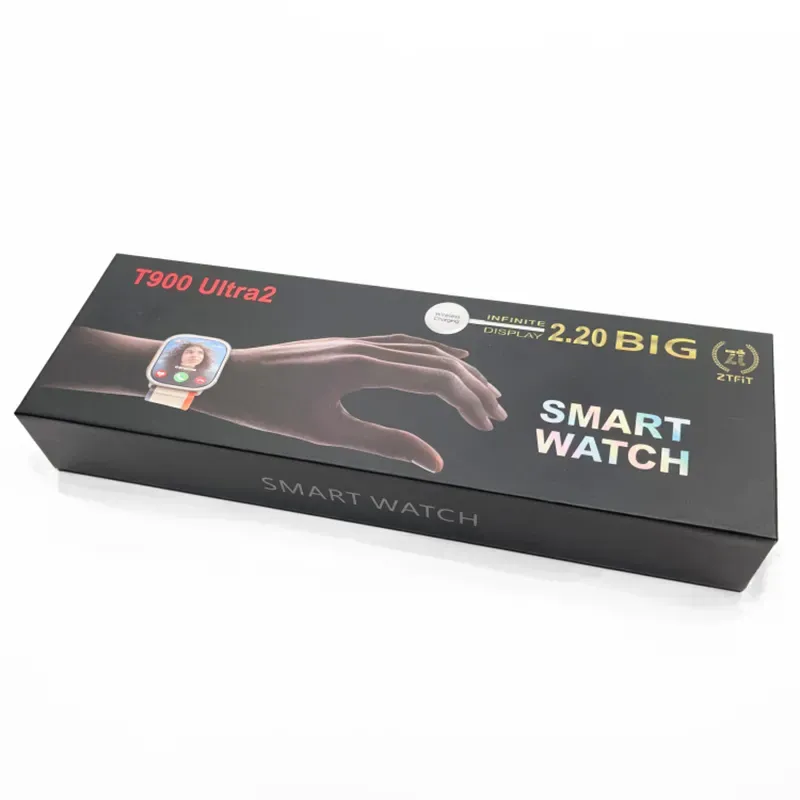 Upgraded Model T900 *Ultra2 Smart Watch with Charger (Box Pack) (Mix/Random color) View Gallery - Pakistan