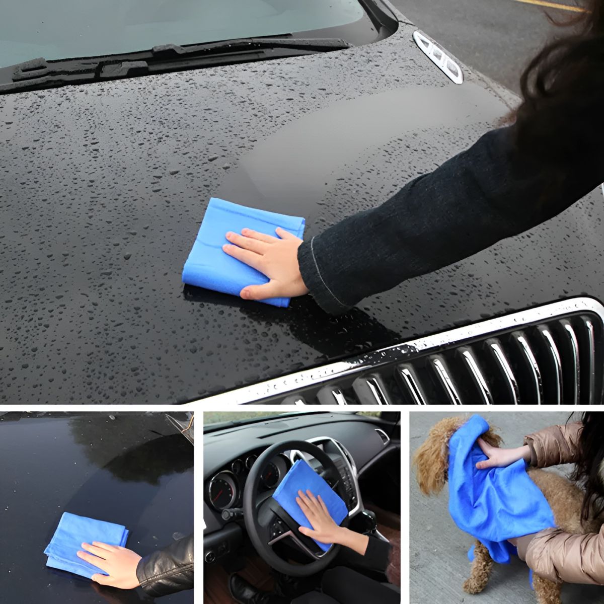 Clean Cham Absorbant Car, Home Cleaning Synthetic Chamois Leather Magic Cloth(Random Color) View Gallery - Pakistan