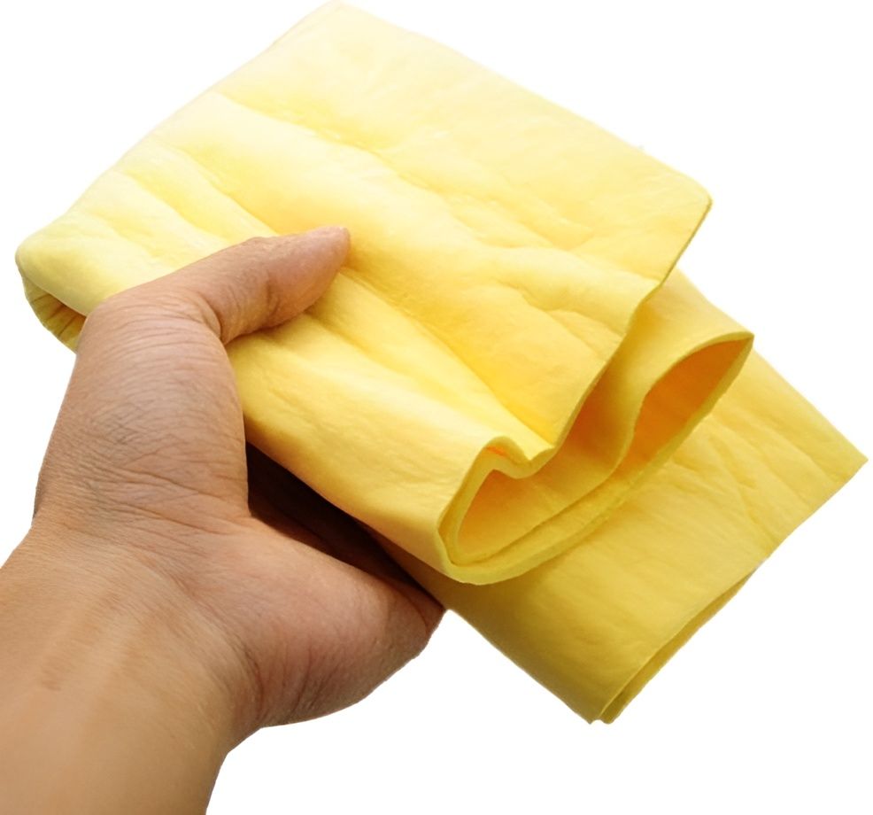 Clean Cham Absorbant Car, Home Cleaning Synthetic Chamois Leather Magic Cloth(Random Color) View Gallery - Pakistan