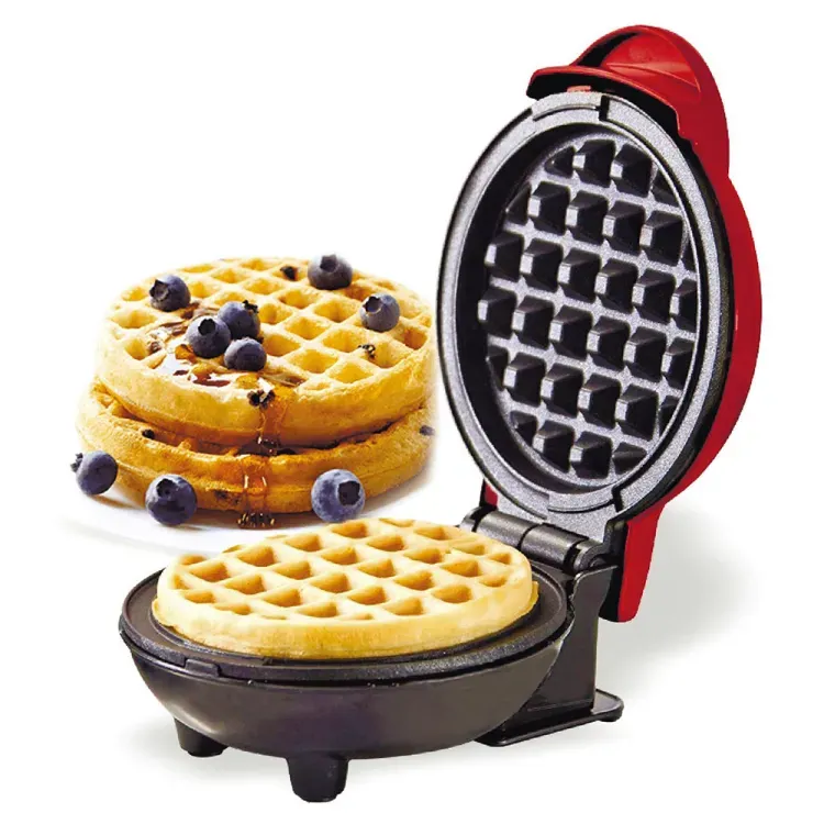 Mini Waffle Maker Breakfast Machine Non Stick Easy Clean  (random color ) View Gallery - Pakistan