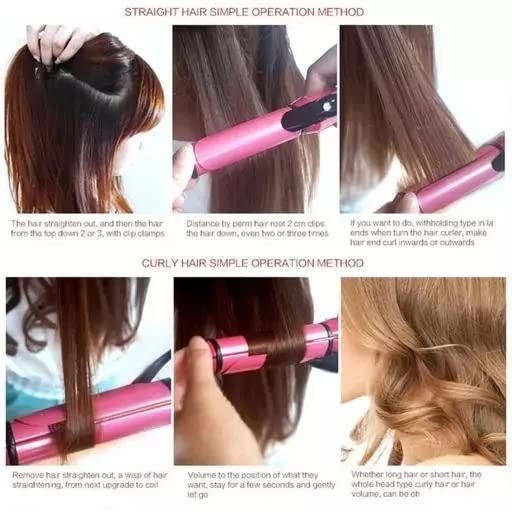 Hair Straightener|  2 in 1...Hair straightener and curler. View Gallery - Pakistan