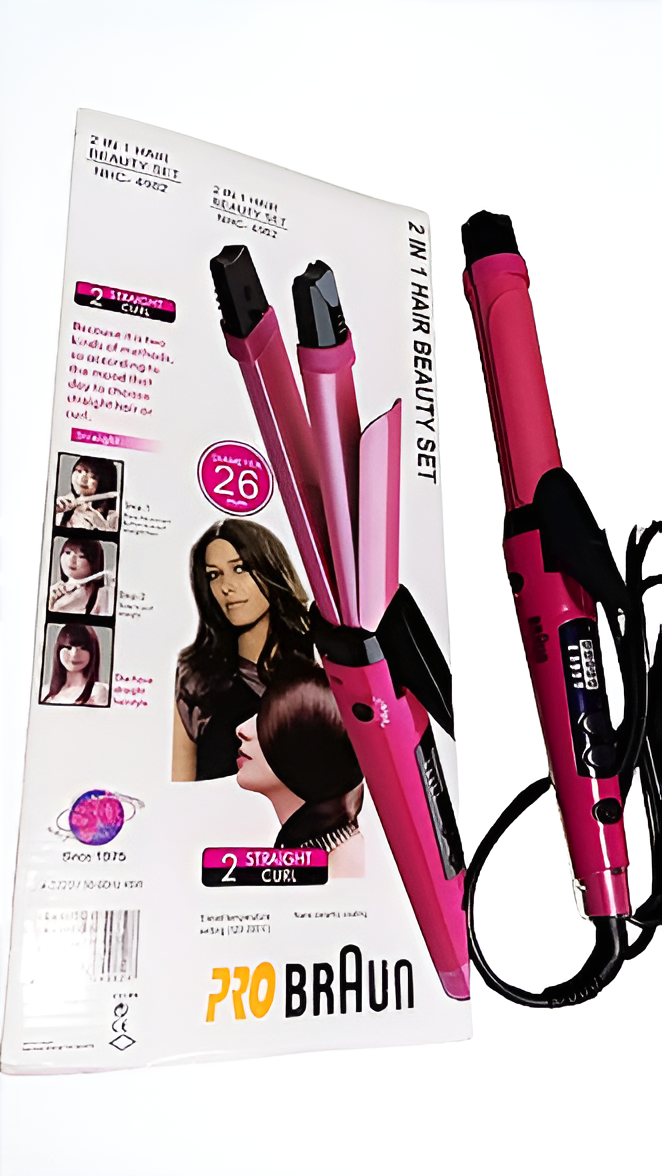 Hair Straightener|  2 in 1...Hair straightener and curler. View Gallery - Pakistan