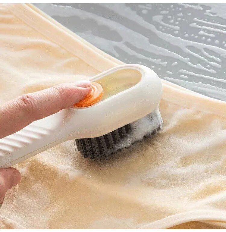Multi-purpose Shoe Brush Soft Bristle Automatic Liquid Long Handle Cleaning Brush Clothes Board Brush Household Cleaning Tools(random color) View Gallery - Pakistan