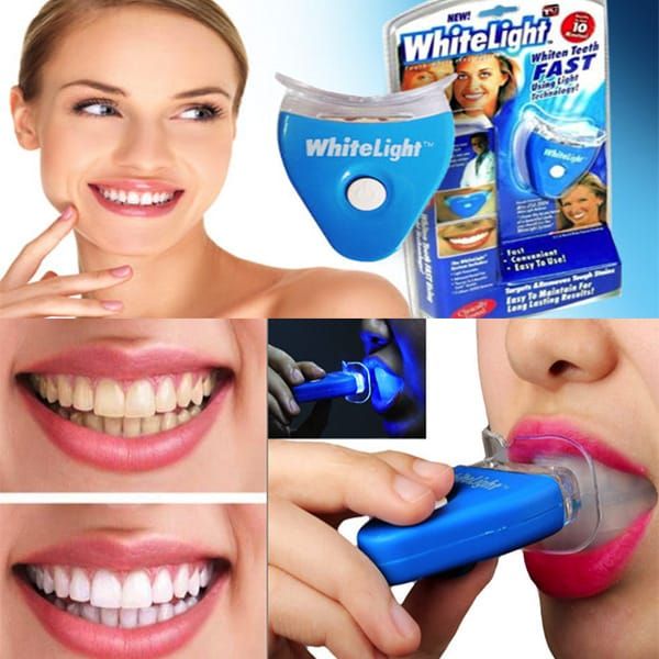 White Light Teeth Whitening Brightener | No box card packing  and cell operated. View Gallery - Pakistan