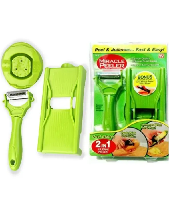 2 In 1 Miracle Peeler Green