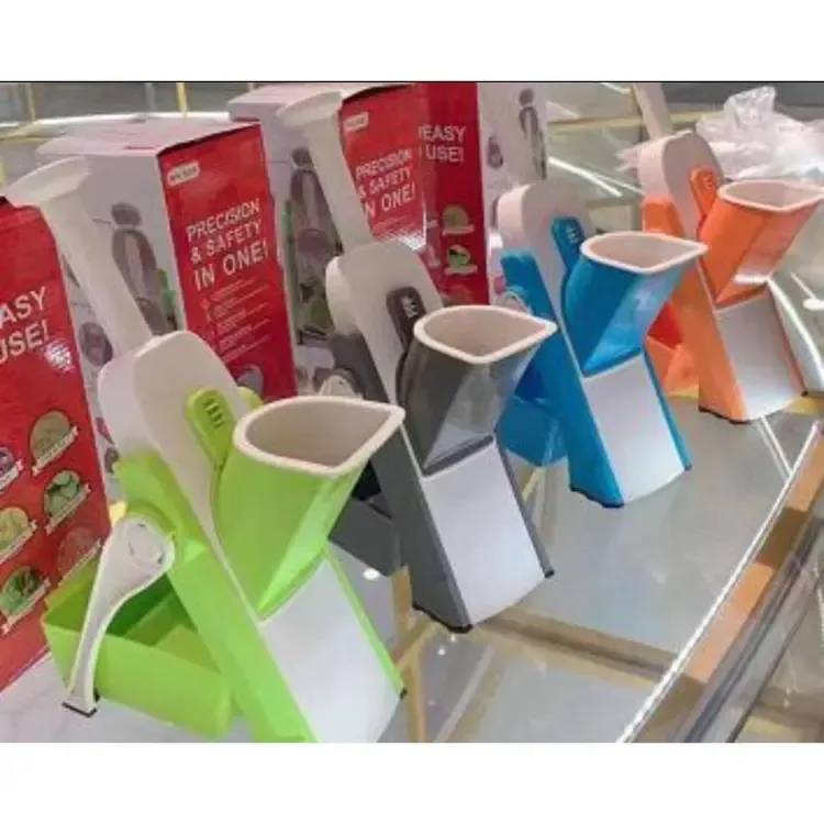 5 in 1 Mandoline Vegetable Slicer Food Chopper, Vegetable Cutter, Quick Fruit Dicer high quality (Random color) View Gallery - Pakistan