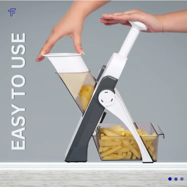5 in 1 Mandoline Vegetable Slicer Food Chopper, Vegetable Cutter, Quick Fruit Dicer high quality (Random color) View Gallery - Pakistan