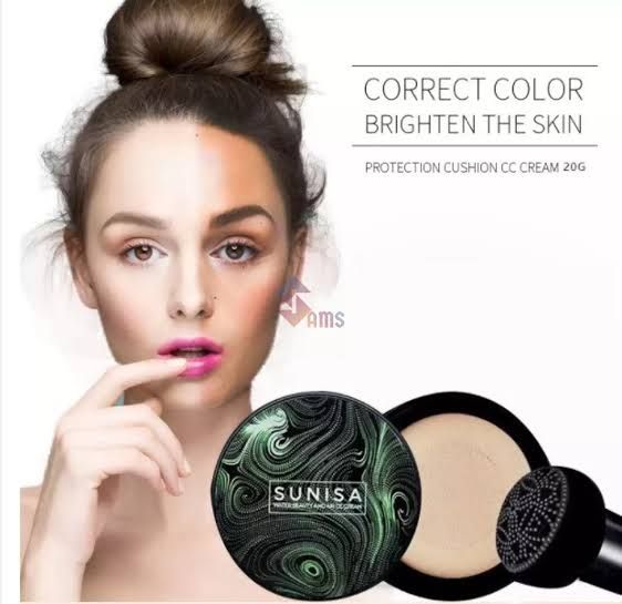 Sunisa Foundation Base 20g Waterproof Mushroom Head Air Cushion BB Cream Nude Liquid Foundations  (with yanqina 36H liner ) View Gallery - Pakistan