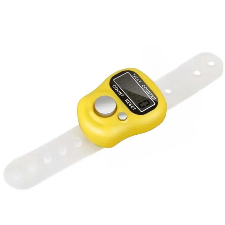 Digital Tasbeeh Counter - Mini Hand Ring Finger | Electronic Tool for Prayer Counting and Meditation(random color )