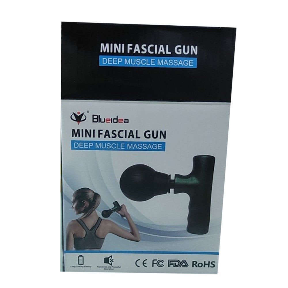 Black Mini Fascial Gun Deep Muscle Massager Mini Head and Face Massager Portable Suitable For Gym View Gallery - Pakistan