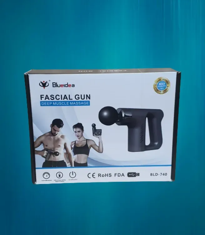 Blueidea Deep Tissue fascial massager with 4 massage Muscle Massage Gun (Random color). View Gallery - Pakistan