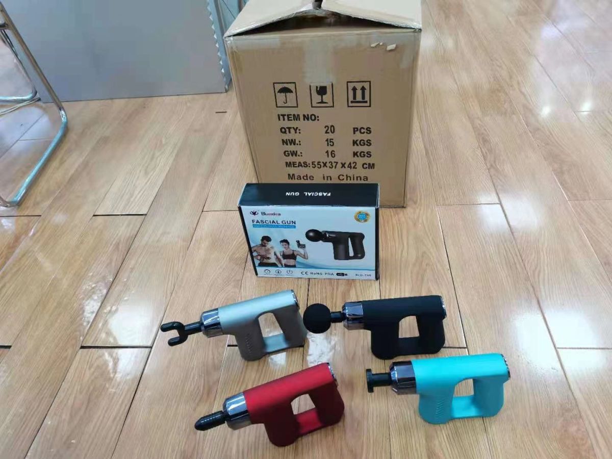 Blueidea Deep Tissue fascial massager with 4 massage Muscle Massage Gun (Random color). View Gallery - Pakistan