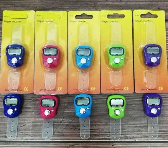 Finger Counter Tasbih Digital Electronic Tally Counter Praying Muslim LCD Counter .. pack of 2  (random color) View Gallery - Pakistan